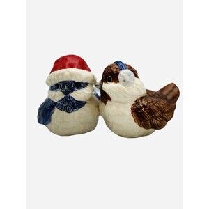 Holiday Birds Blue and Brown Shakers Magnetic 2.75in Unused